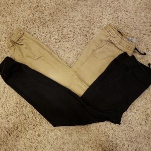 2 pair boys joggers size medium
